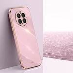 Custodia antiurto in TPU con bordo in oro con placcatura 6D XINLI, For Huawei Mate 50, For Huawei Mate 50 Pro, For Huawei nova 9 SE