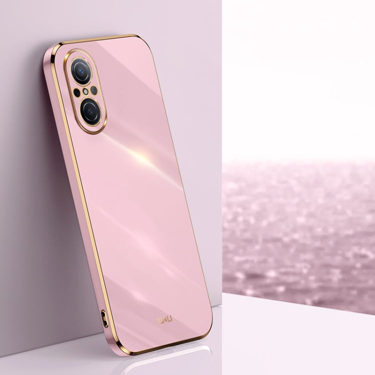 Custodia antiurto in TPU con bordo in oro con placcatura 6D XINLI, For Huawei Mate 50, For Huawei Mate 50 Pro, For Huawei nova 9 SE