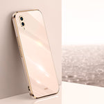 Custodia antiurto in TPU con bordo in oro con placcatura 6D XINLI, For Huawei Enjoy 50 Plus, For Huawei Enjoy 9, For Huawei Enjoy 50