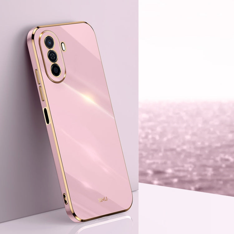 Custodia antiurto in TPU con bordo in oro con placcatura 6D XINLI, For Huawei Enjoy 50 Plus, For Huawei Enjoy 9, For Huawei Enjoy 50