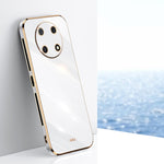 Custodia antiurto in TPU con bordo in oro con placcatura 6D XINLI, For Huawei Enjoy 50 Pro