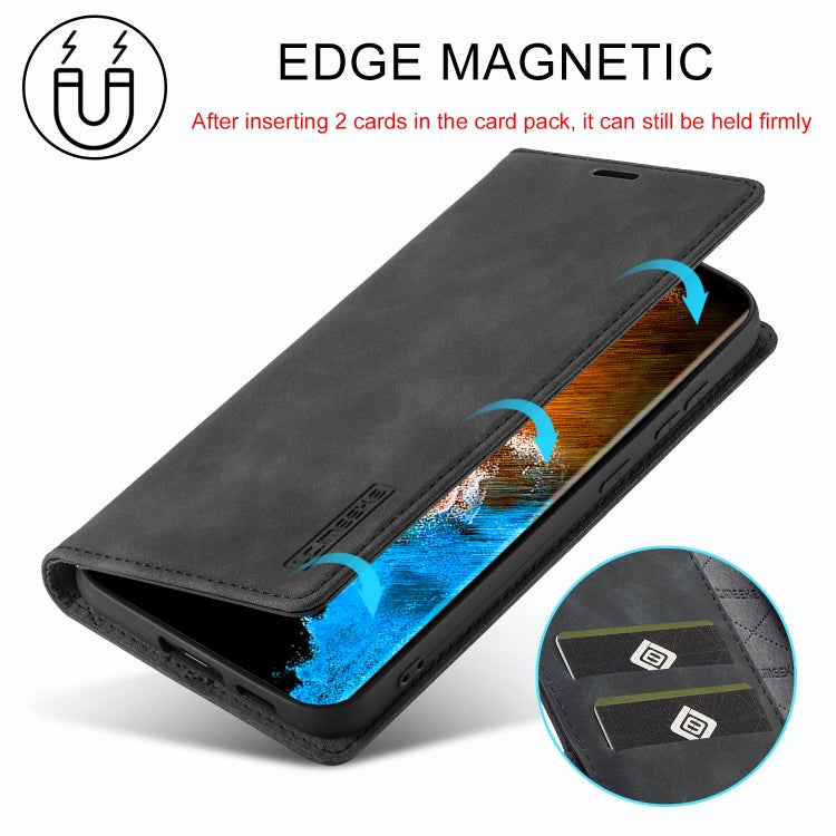LC.IMEEKE Custodia per telefono in pelle opaca ultrasottile con forte magnetismo, For Samsung Galaxy S23 5G, For Samsung Galaxy S23+ 5G