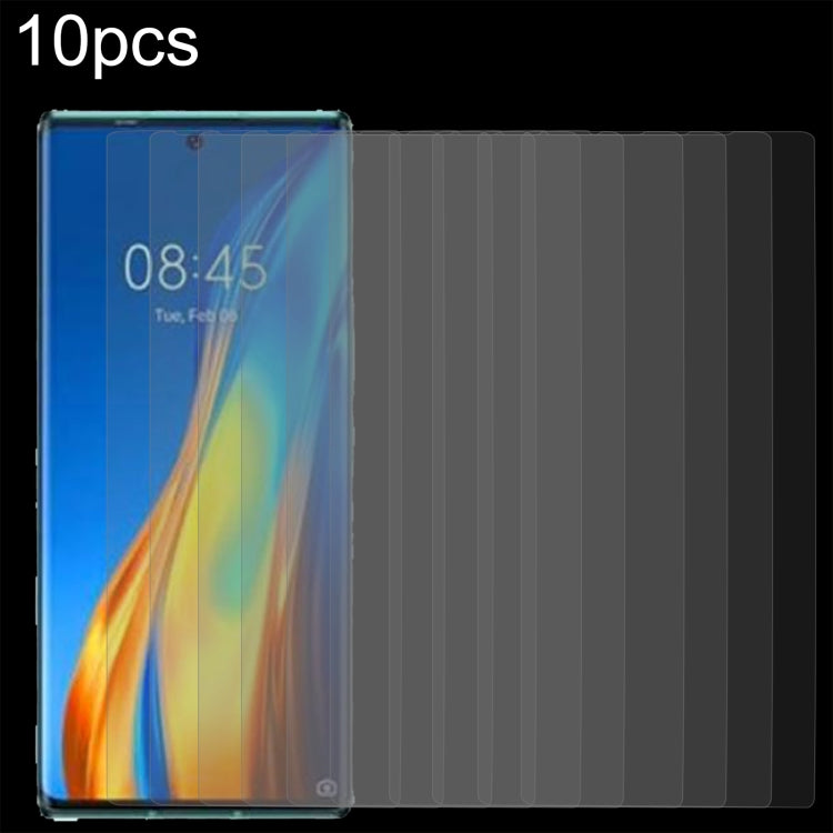 Pellicola in vetro temperato 10 pezzi 0,26 mm 9H 2,5D, For Tecno Phantom X2 (10 PCS), For Tecno Phantom X2 Pro (10 PCS)
