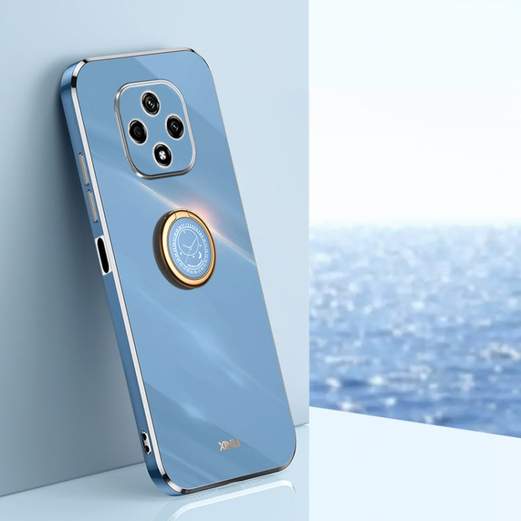 XINLI custodia per telefono in TPU elettrolitico con bordo dritto 6D con supporto per anello, For Huawei nova 9z 5G, For Huawei nova 10, For Huawei nova 10 Pro