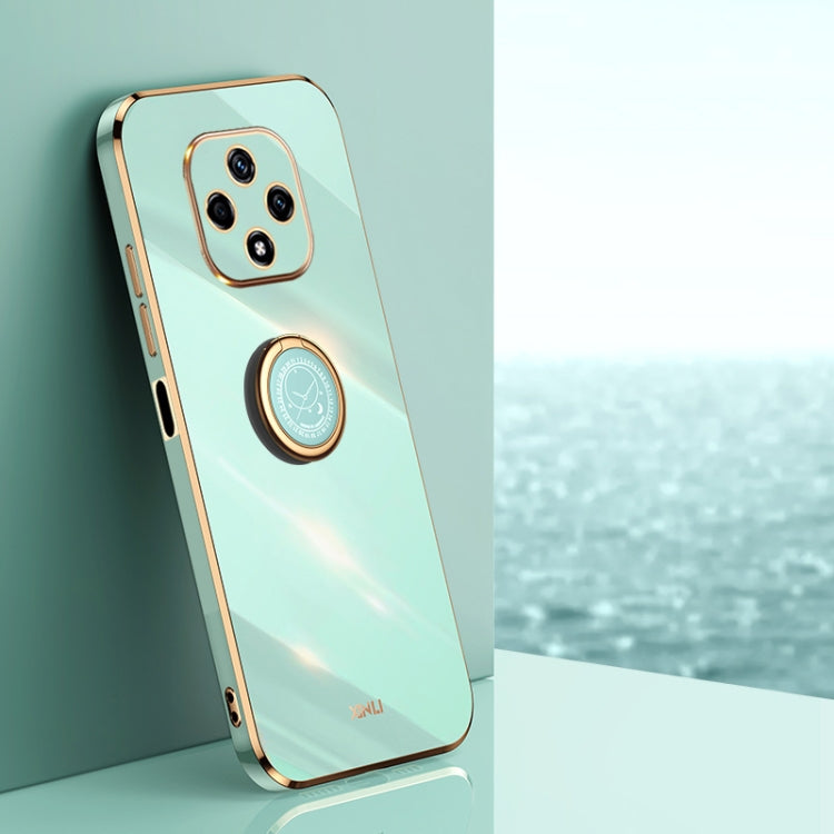XINLI custodia per telefono in TPU elettrolitico con bordo dritto 6D con supporto per anello, For Huawei nova 9z 5G, For Huawei nova 10, For Huawei nova 10 Pro