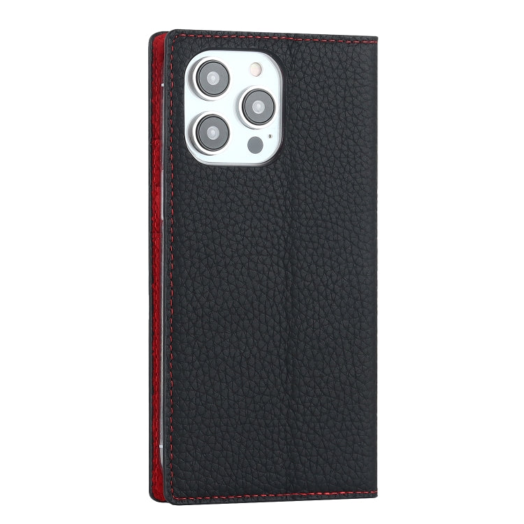 Custodia per telefono in vera pelle con texture Litchi, For iPhone 14 Pro Max, For iPhone 14 Pro, For iPhone 14, For iPhone 14 Plus