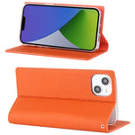 Custodia per telefono in vera pelle con texture Litchi, For iPhone 14 Pro Max, For iPhone 14 Pro, For iPhone 14, For iPhone 14 Plus, For Google Pixel 7 5G