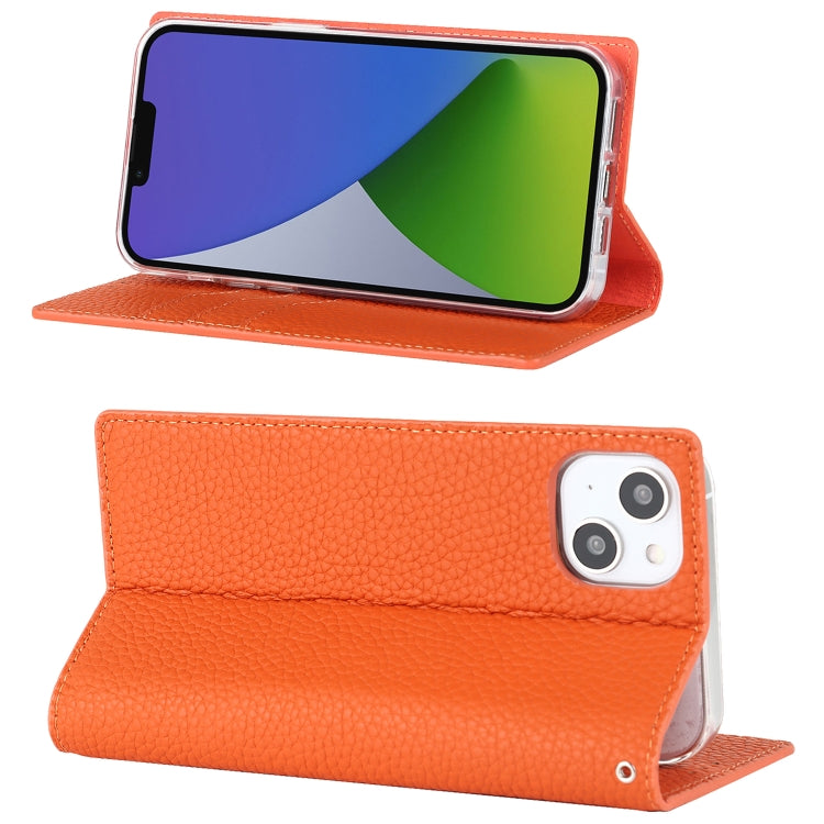 Custodia per telefono in vera pelle con texture Litchi, For iPhone 14 Pro Max, For iPhone 14 Pro, For iPhone 14, For iPhone 14 Plus, For Google Pixel 7 5G
