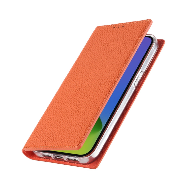 Custodia per telefono in vera pelle con texture Litchi, For iPhone 14 Pro Max, For iPhone 14 Pro, For iPhone 14, For iPhone 14 Plus, For Google Pixel 7 5G
