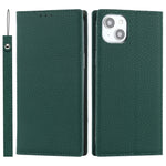 Custodia per telefono in vera pelle con texture Litchi, For iPhone 14 Pro Max, For iPhone 14 Pro, For iPhone 14, For iPhone 14 Plus