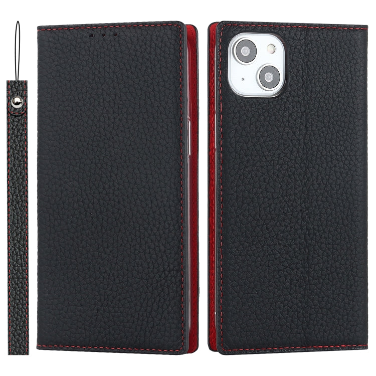 Custodia per telefono in vera pelle con texture Litchi, For iPhone 14 Pro Max, For iPhone 14 Pro, For iPhone 14, For iPhone 14 Plus