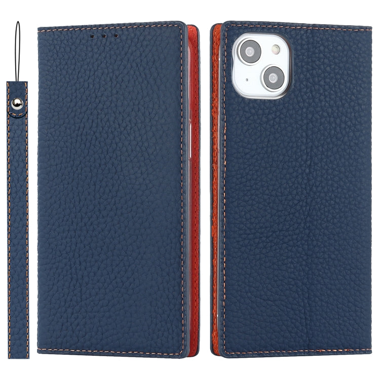 Custodia per telefono in vera pelle con texture Litchi, For iPhone 14 Pro Max, For iPhone 14 Pro, For iPhone 14, For iPhone 14 Plus