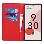 Custodia per telefono in vera pelle con texture Litchi, For Google Pixel 7 5G