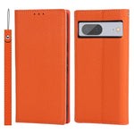 Custodia per telefono in vera pelle con texture Litchi, For Google Pixel 7 5G