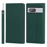 Custodia per telefono in vera pelle con texture Litchi, For Google Pixel 7 5G