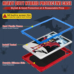 Custodia protettiva antiurto per tablet in silicone + PC, For iPad 10.2 2021 / 2020 / 2019, For Samsung Galaxy Tab A8 10.5 2021, For iPad 9.7 2018 / 2017 / Air 2