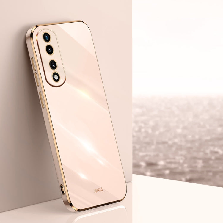 Custodia antiurto in TPU con bordo in oro con placcatura 6D XINLI, For Honor 70, For Honor 70 Pro, For Honor 80 5G