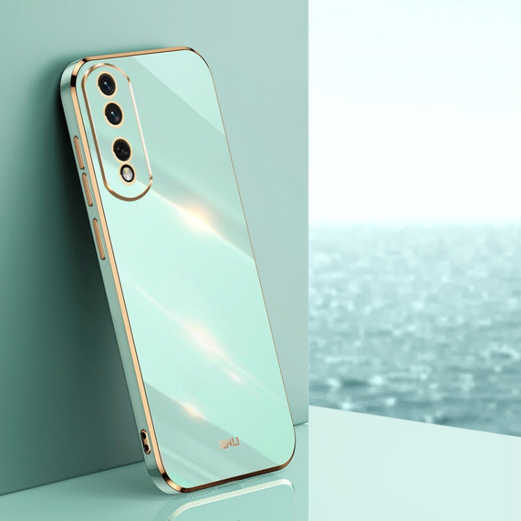 Custodia antiurto in TPU con bordo in oro con placcatura 6D XINLI, For Honor 80 Pro 5G, For Honor Play6C 5G, For Honor Play6T