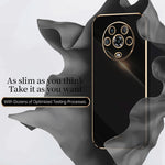 Custodia antiurto in TPU con bordo in oro con placcatura 6D XINLI, For Honor 80 Pro 5G, For Honor Play6C 5G, For Honor Play6T