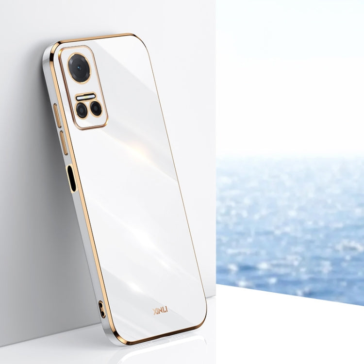 Custodia antiurto in TPU con bordo in oro con placcatura 6D XINLI, For Honor 80 Pro 5G, For Honor Play6C 5G, For Honor Play6T