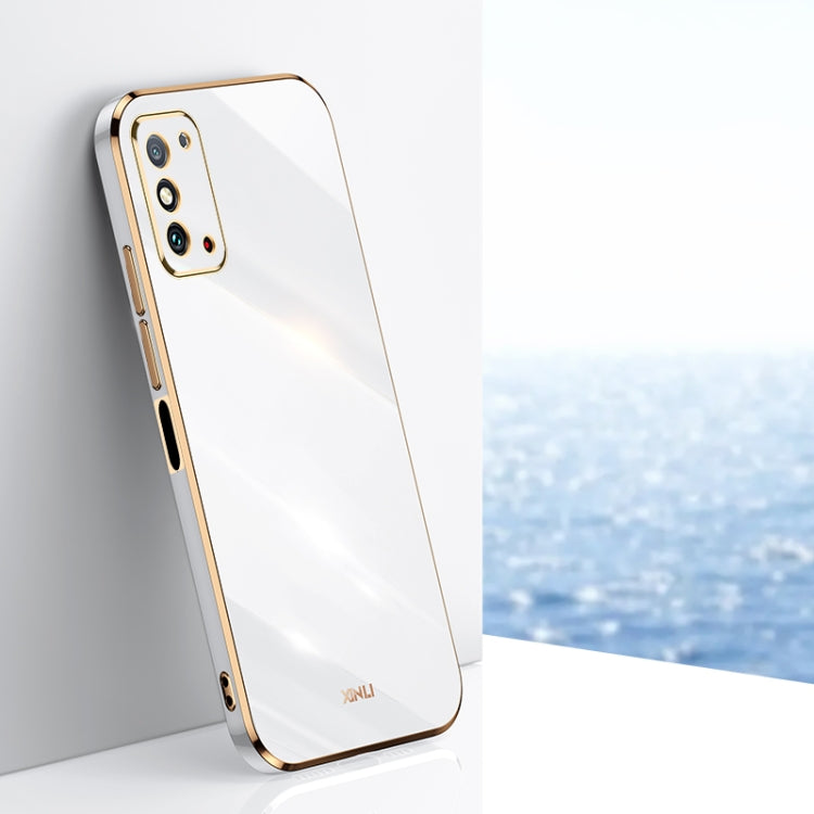 Custodia antiurto in TPU con bordo in oro con placcatura 6D XINLI, For Honor X30 Max, For Honor X30i, For Honor X40
