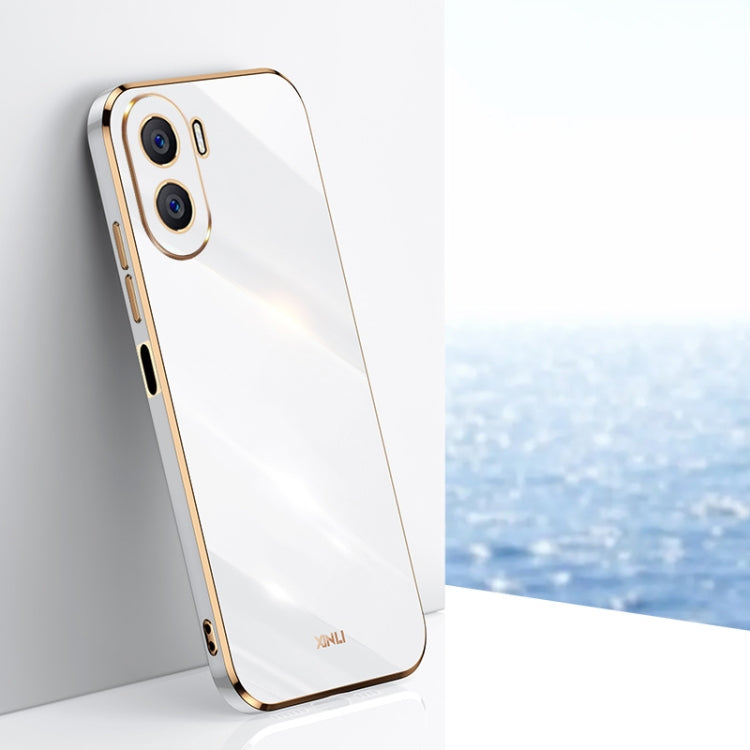 Custodia antiurto in TPU con bordo in oro con placcatura 6D XINLI, For Honor X40i