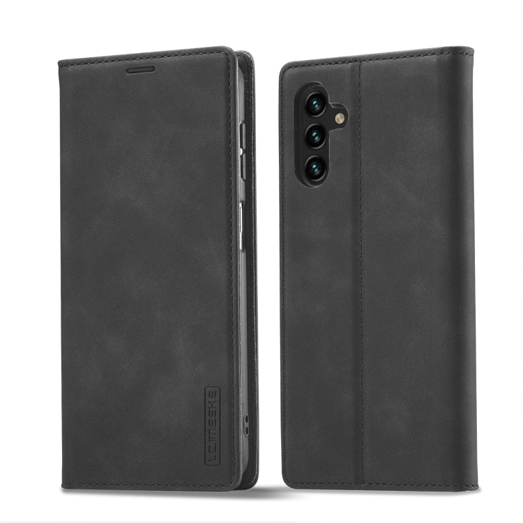 LC.IMEEKE Custodia per telefono in pelle in microfibra con forte magnetismo, For Samsung Galaxy A54 5G