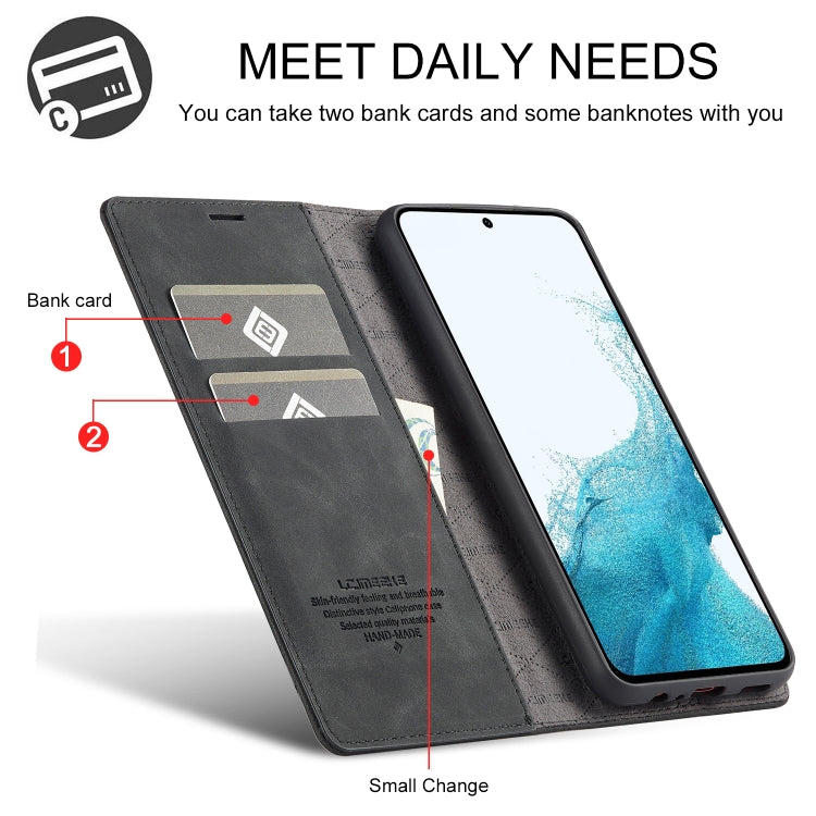 LC.IMEEKE Custodia per telefono in pelle in microfibra con forte magnetismo, For Samsung Galaxy A54 5G