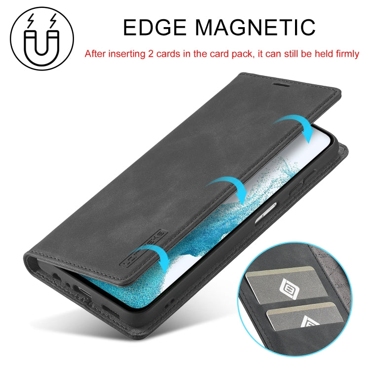LC.IMEEKE Custodia per telefono in pelle in microfibra con forte magnetismo, For Samsung Galaxy A54 5G