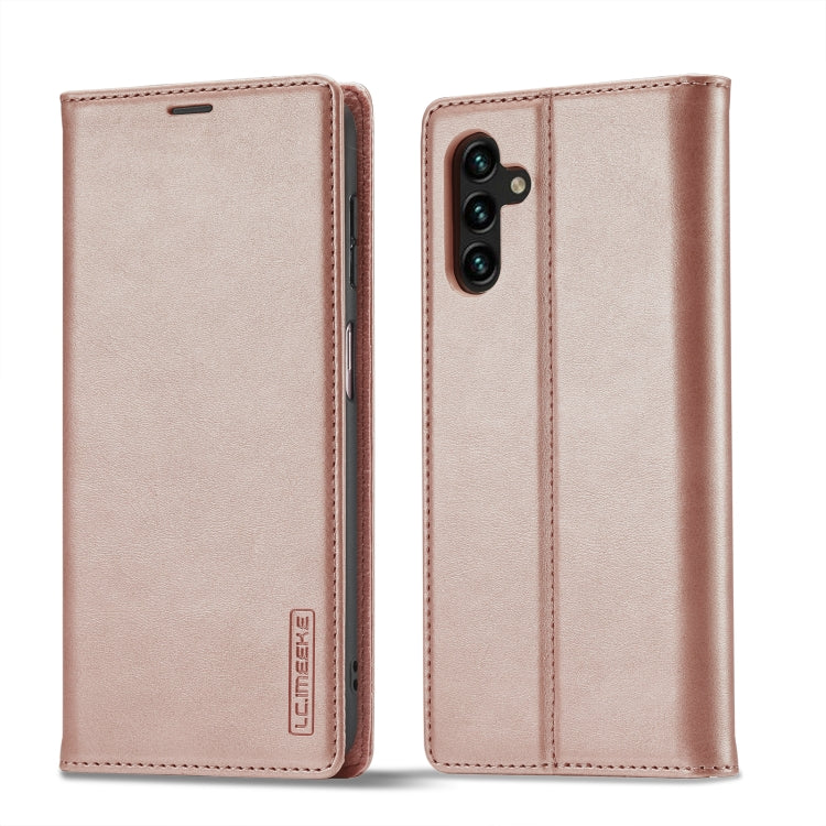 LC.IMEEKE Custodia per telefono in pelle in microfibra con forte magnetismo, For Samsung Galaxy A54 5G