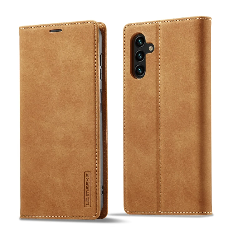 LC.IMEEKE Custodia per telefono in pelle in microfibra con forte magnetismo, For Samsung Galaxy A54 5G