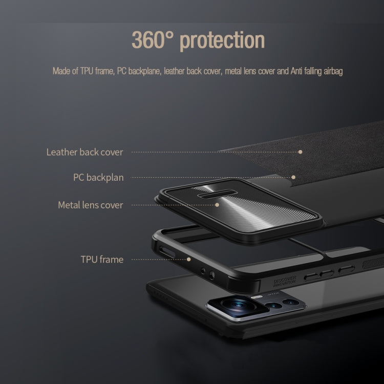 Custodia per telefono NILLKIN PC + TPU, For Xiaomi 12T Pro