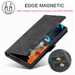 LC.IMEEKE Custodia per telefono in pelle in microfibra con forte magnetismo, For Samsung Galaxy S23 Ultra 5G