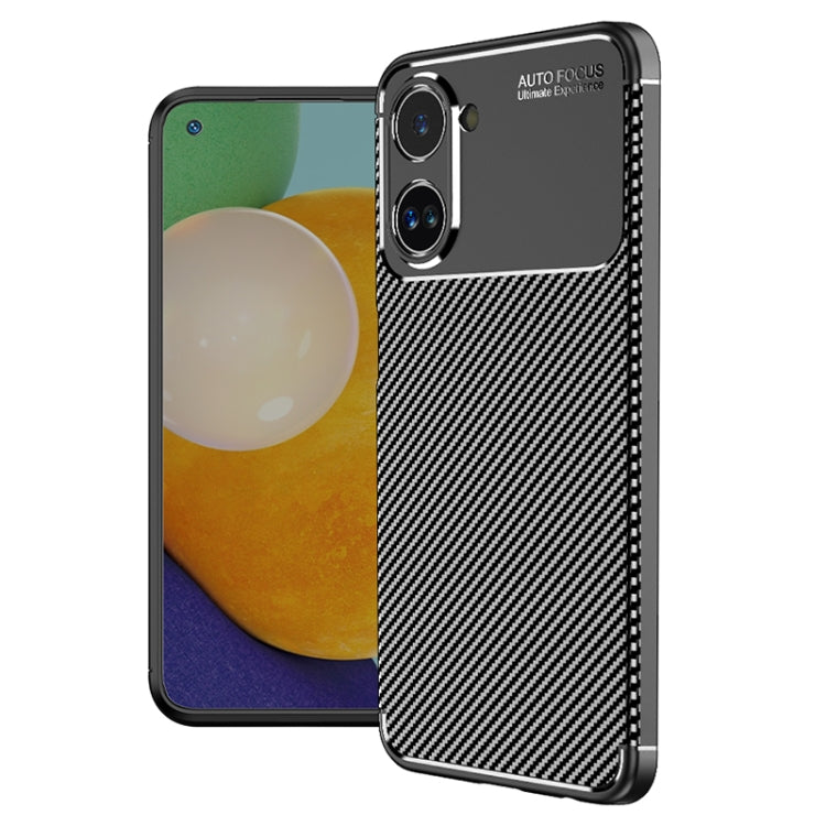 Custodia per telefono in TPU antiurto con struttura in fibra di carbonio, For OPPO A58, For OPPO Reno9 Pro+, For OPPO Reno9 / Reno9 Pro, For Realme 10 4G, For Realme 10 5G / 9i 5G, For Realme 10 Pro, For Realme 10 Pro+, For Samsung Galaxy A54 5G
