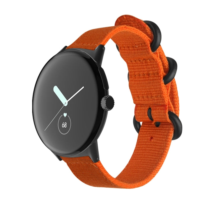 Cinturino per orologio con fibbia in acciaio di nylon intrecciato, For Google Pixel Watch 4 / 3 / 2 / 1 41mm