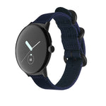 Cinturino per orologio con fibbia in acciaio di nylon intrecciato, For Google Pixel Watch 4 / 3 / 2 / 1 41mm