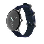 Cinturino per orologio con fibbia in acciaio di nylon intrecciato, For Google Pixel Watch 4 / 3 / 2 / 1 41mm