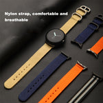 Cinturino per orologio con fibbia in acciaio di nylon intrecciato, For Google Pixel Watch 4 / 3 / 2 / 1 41mm