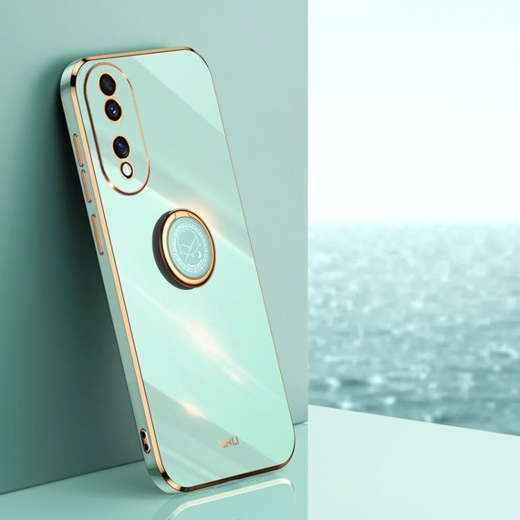 XINLI custodia per telefono in TPU elettrolitico con bordo dritto 6D con supporto per anello, For Honor 70, For Honor 70 Pro, For Honor 80 5G