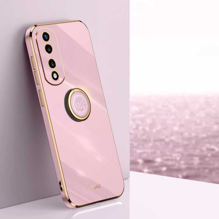 XINLI custodia per telefono in TPU elettrolitico con bordo dritto 6D con supporto per anello, For Honor 70, For Honor 70 Pro, For Honor 80 5G