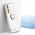 XINLI custodia per telefono in TPU elettrolitico con bordo dritto 6D con supporto per anello, For Honor 70, For Honor 70 Pro, For Honor 80 5G