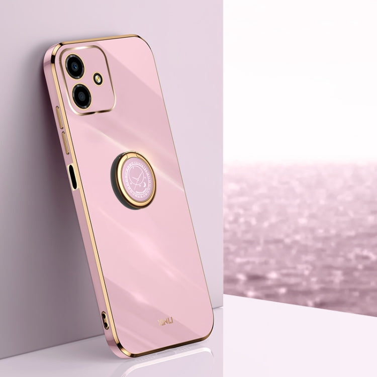 XINLI custodia per telefono in TPU elettrolitico con bordo dritto 6D con supporto per anello, For Honor 80 Pro 5G, For Honor Magic4 Pro, For Honor Play6C 5G