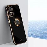 XINLI custodia per telefono in TPU elettrolitico con bordo dritto 6D con supporto per anello, For Honor Play6T, For Honor Play6T Pro, For Honor X8 5G
