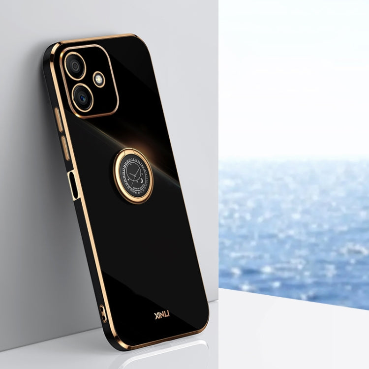 XINLI custodia per telefono in TPU elettrolitico con bordo dritto 6D con supporto per anello, For Honor Play6T, For Honor Play6T Pro, For Honor X8 5G