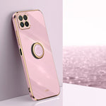 XINLI custodia per telefono in TPU elettrolitico con bordo dritto 6D con supporto per anello, For Honor Play6T, For Honor Play6T Pro, For Honor X8 5G