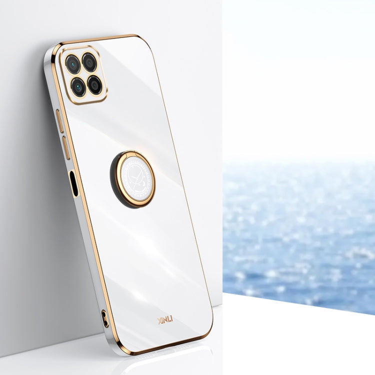 XINLI custodia per telefono in TPU elettrolitico con bordo dritto 6D con supporto per anello, For Honor Play6T, For Honor Play6T Pro, For Honor X8 5G
