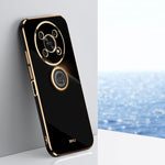 XINLI custodia per telefono in TPU elettrolitico con bordo dritto 6D con supporto per anello, For Honor X30, For Honor X30 Max, For Honor X30i