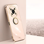XINLI custodia per telefono in TPU elettrolitico con bordo dritto 6D con supporto per anello, For Honor X30, For Honor X30 Max, For Honor X30i