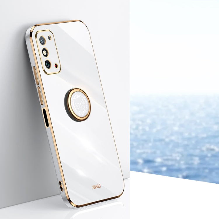 XINLI custodia per telefono in TPU elettrolitico con bordo dritto 6D con supporto per anello, For Honor X30, For Honor X30 Max, For Honor X30i