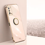 XINLI custodia per telefono in TPU elettrolitico con bordo dritto 6D con supporto per anello, For Honor X30, For Honor X30 Max, For Honor X30i